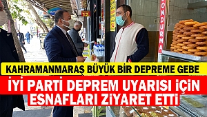 İyi Parti Deprem Uyarısı İçin Esnafları Ziyaret Etti