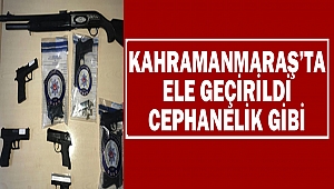 Kahramanmaraş’ta 1 ayda 113 adet silah ele geçirildi