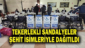 Kahramanmaraş’ta Tekerlekli Sandalyeler Şehit İsimleriyle Dağıtıldı