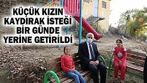 Küçük Kızın Kaydırak İsteği Bir Günde Yerine Getirildi