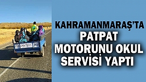 Patpat motorunu okul servisi yaptı