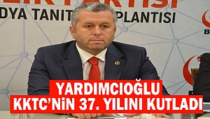 Yardımcıoğlu, KKTC’nin 37. yılını kutladı