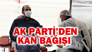 Ak Parti’den Kan Bağışı