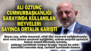 Ali Öztunç “Sizler Sarayda Ejder Meyvesi Yerken, Milletin Çocukları Portakala, Mandalinaya Hasret”