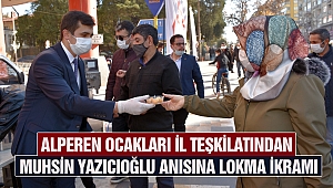 Alperen Ocakları'ndan Muhsin Yazıcıoğlu Anısına Lokma İkramı