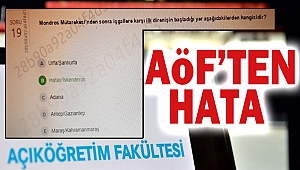 AÖF’ten Hata