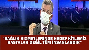 Aycan, “Sağlık hizmetlerinde hedef kitlemiz hastalar değil tüm insanlardır”