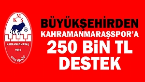Büyükşehirden Kahramanmaraşspor’a 250 Bin TL