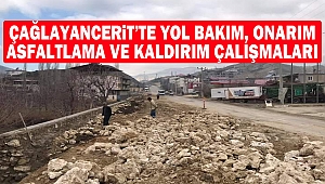 Çağlayancerit’te Yol Bakım, Onarım, Asfaltlama ve Kaldırım Çalışmaları