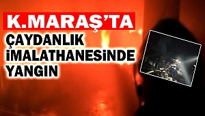 Çaydanlık imalathanesinde yangın