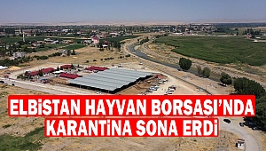 Elbistan Hayvan Borsası’nda Karantina Sona Erdi