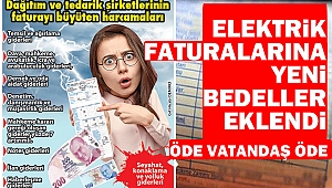 Elektrik Faturalarına Yeni Bedeller Eklendi
