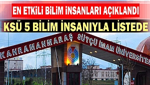 En etkili bilim insanları açıklandı: Listede Kahramanmaraş’ta Var