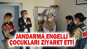 Jandarma engelli çocukları ziyaret etti