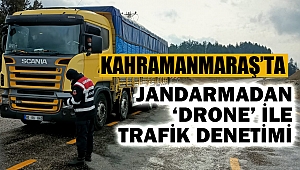 Jandarmadan ‘drone’ ile trafik denetimi