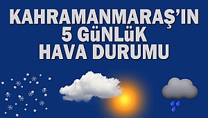 Kahramanmaraş’ın 5 Günlük Hava Durumu