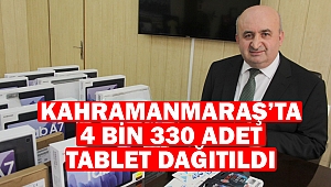 Kahramanmaraş’ta 4 Bin 330 Adet Tablet Dağıtıldı