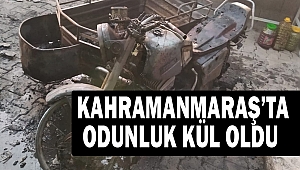 Odunluk kül oldu