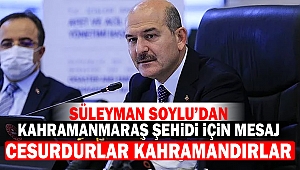Süleyman Soylu'dan Şehit İçin Mesaj 