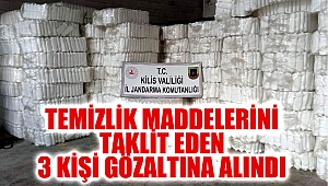 Temizlik maddelerini taklit eden 3 kişi gözaltına alındı