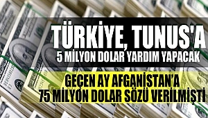 Türkiye, Tunus'a 5 milyon dolar yardım yapacak