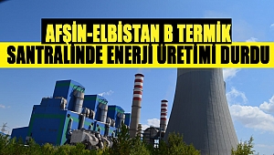 Afşin-Elbistan B Termik santralinde enerji üretimi durdu
