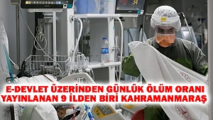 E-Devlet Üzerinden Günlük Ölüm Oranı Yayınlanan 9 İlden Biri Kahramanmaraş