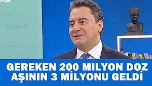  Gereken 200 milyon doz aşının 3 milyonu geldi