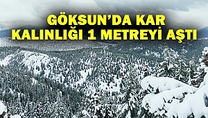 Göksun’da kar kalınlığı 1 metreyi aştı