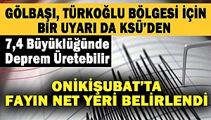 Gölbaşı, Türkoğlu Bölgesi İçin Bir Uyarı da KSÜ’den