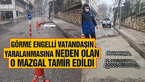 Görme Engelli Vatandaşın Yaralanmasına Neden Olan O Mazgal Tamir Edildi