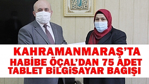 Habibe Öçal’dan 75 Adet Tablet Bilgisayar Bağışı 