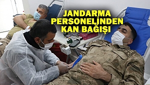 Jandarma personelinden kan bağışı