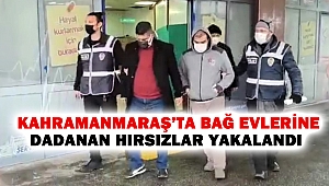 Kahramanmaraş’ta bağ evlerine Dadanan Hırsızlar Yakalandı