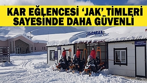 Kar eğlencesi ‘JAK’ timleri sayesinde daha güvenli