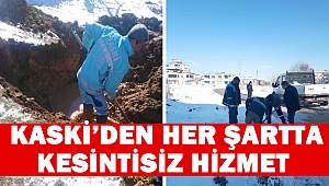 KASKİ’den her şartta kesintisiz hizmet