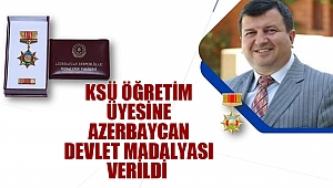 KSÜ Öğretim Üyesine Azerbaycan Devlet Madalyası Verildi