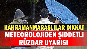 Meteorolojiden Şiddetli Rüzgar Uyarısı