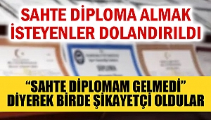 Sahte diploma vaadiyle dolandırıcılık yapmışlar