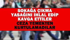 Sokağa Çıkma Yasağını İhlal Edip Kavga Ettiler: 187 Bin TL Ceza Yediler