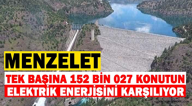 Tek başına 152 bin 027 konutun elektrik enerjisini karşılıyor