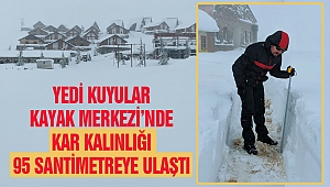 Yedi Kuyular Kayak Merkezi’nde Kar Kalınlığı 95 Santimetreye Ulaştı