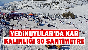 Yedikuyular’da Kar Kalınlığı 90 Santimetre