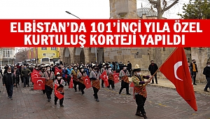 Elbistan’da 101’inci yıla özel kurtuluş korteji yapıldı