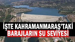 İşte Kahramanmaraş’taki barajların su seviyesi