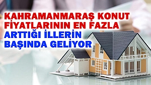 Kahramanmaraş Konut Fiyatlarının En Fazla Arttığı İllerin Başında Geliyor