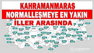 Kahramanmaraş normalleşmeye en yakın il
