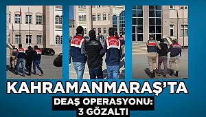 Kahramanmaraş’ta DEAŞ operasyonu: 3 gözaltı 