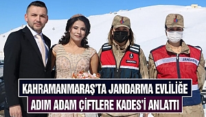 Kahramanmaraş’ta Jandarma Evliliğe Adım Adam Çiftlere KADES’i Anlattı