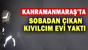 Odun sobasından çıkan kıvılcım evi yaktı
